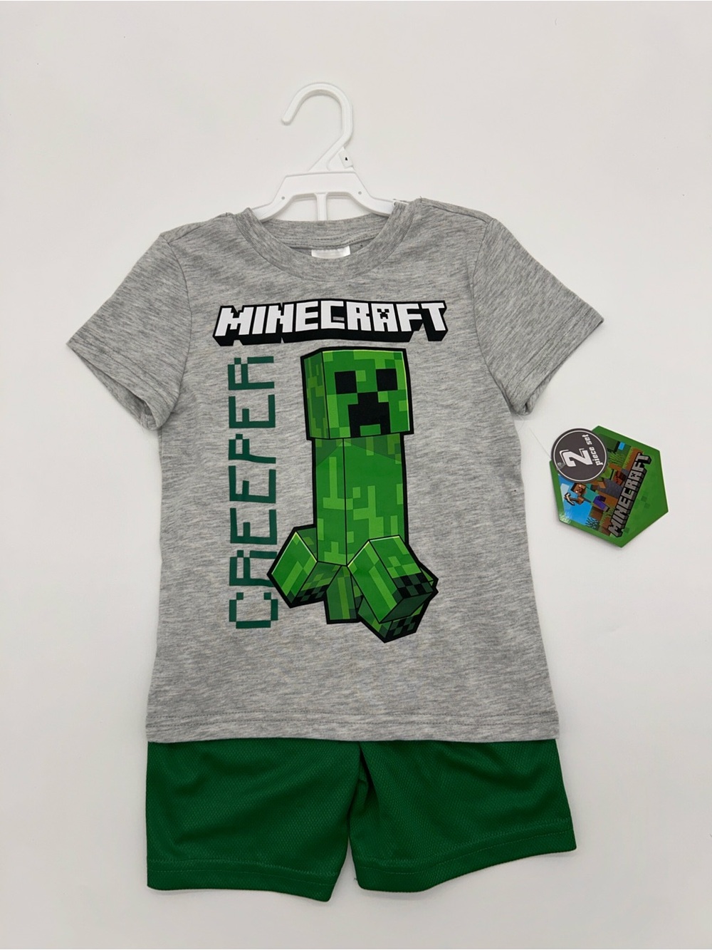 Minecraft Kids Size 4 Creeper Outfit Set